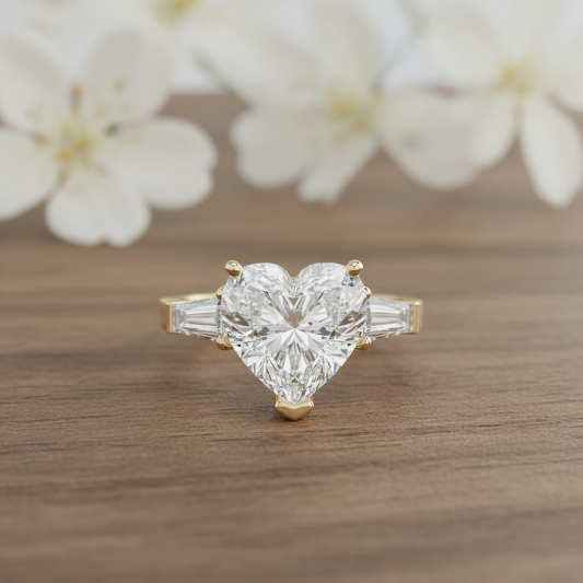 Heart-Shaped Diamond Ring