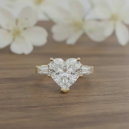 Heart-Shaped Diamond Ring